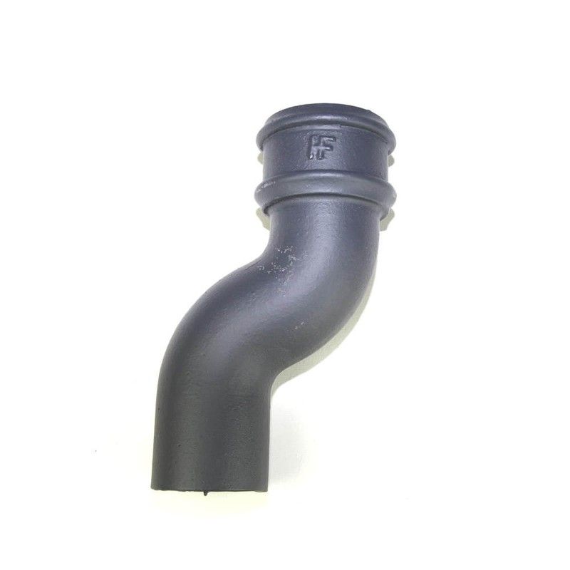 Cast Iron Round Downpipe Offset - 75mm Projection 75mm Primed