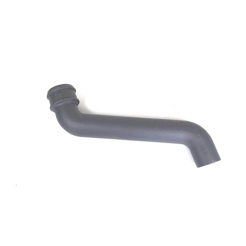 Cast Iron Round Downpipe Offset - 380mm Projection 75mm Primed