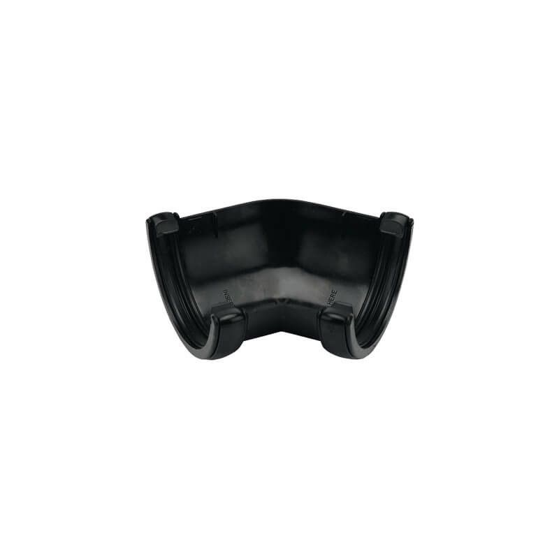 FloPlast Half Round Gutter Angle - 135 Degree x 112mm Black