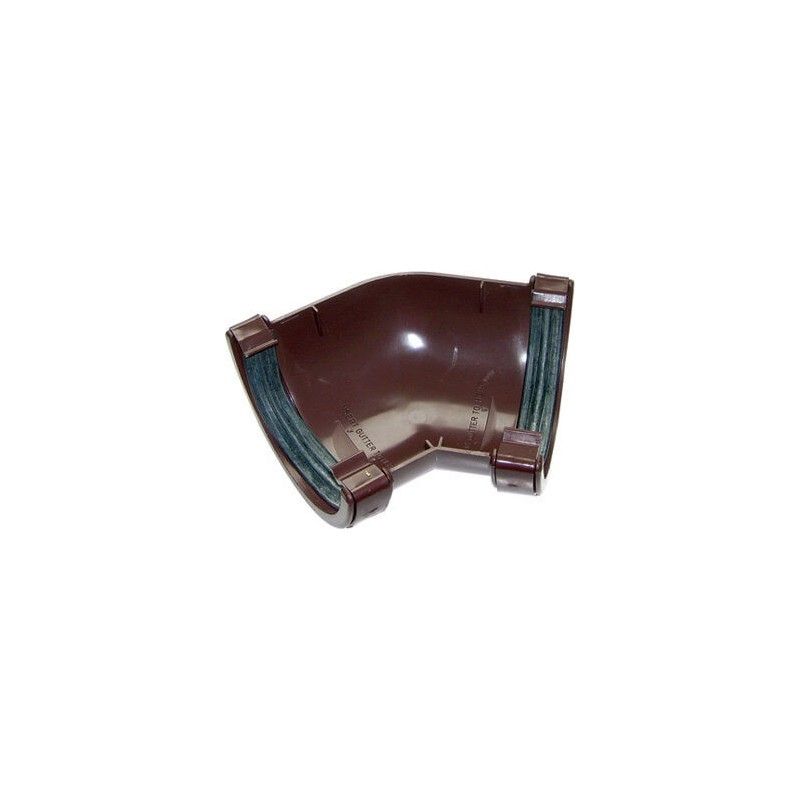 FloPlast Half Round Gutter Angle - 135 Degree x 112mm Brown
