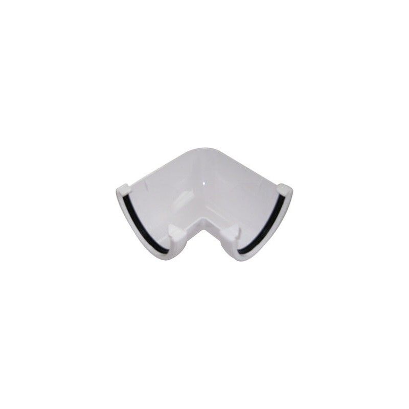 FloPlast Deepflow/ Hi-Cap Gutter Angle - 90 Degree x 115mm x 75mm White
