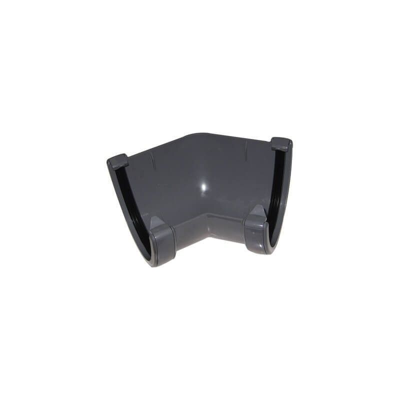 FloPlast Deepflow/ Hi-Cap Gutter Angle - 135 Degree x 115mm x 75mm Grey