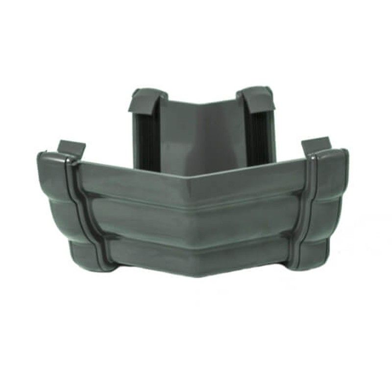 FloPlast Ogee Gutter External Angle - 135 Degree x 110mm x 80mm Anthracite Grey