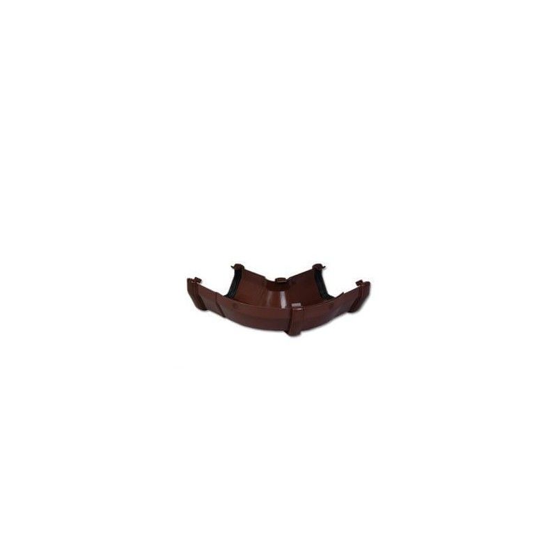 FloPlast Square Gutter Adjustable Angle - 50 to 156 Degree x 114mm Brown
