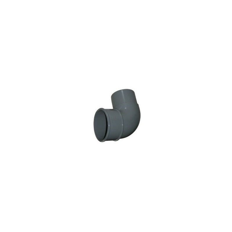 FloPlast Round Downpipe Bend - 92.5 Degree x 68mm Grey