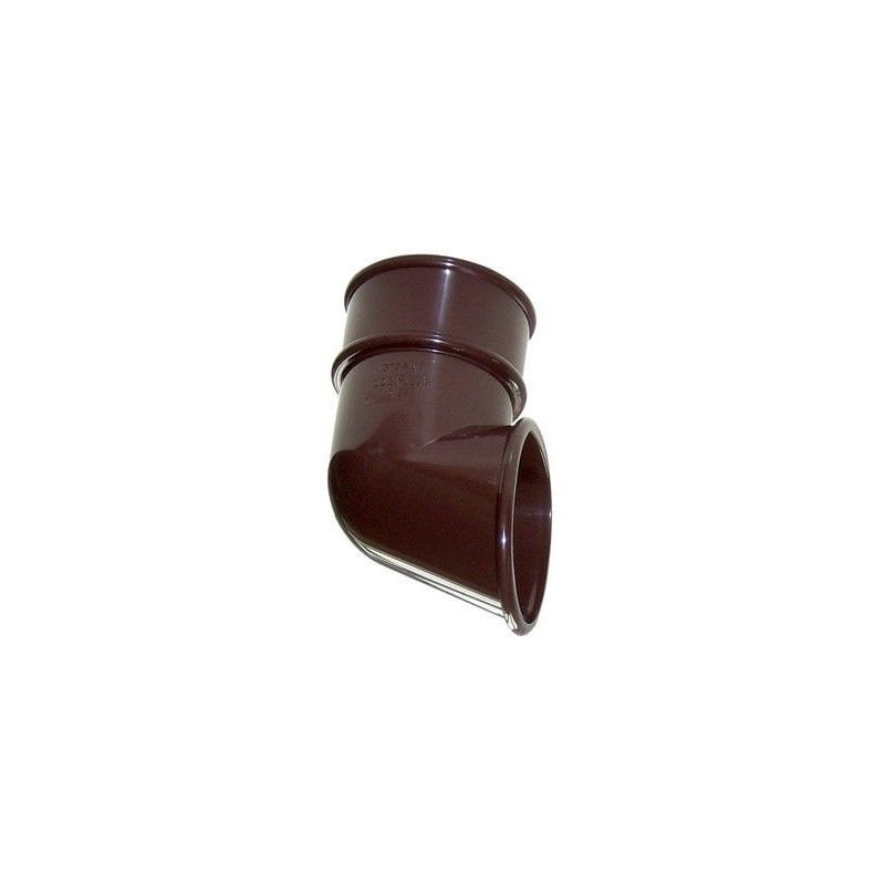 FloPlast Round Downpipe Shoe - 68mm Brown