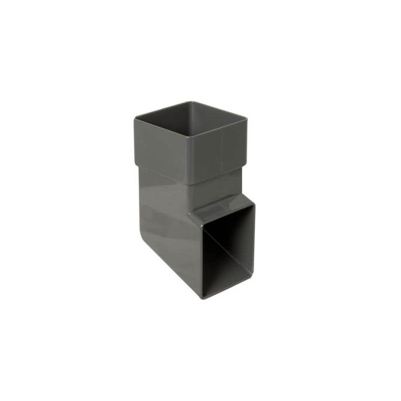 FloPlast Square Downpipe Shoe - 65mm Anthracite Grey