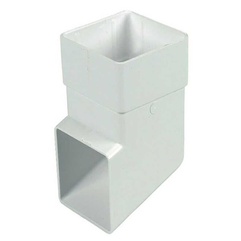 FloPlast Square Downpipe Shoe - 65mm White