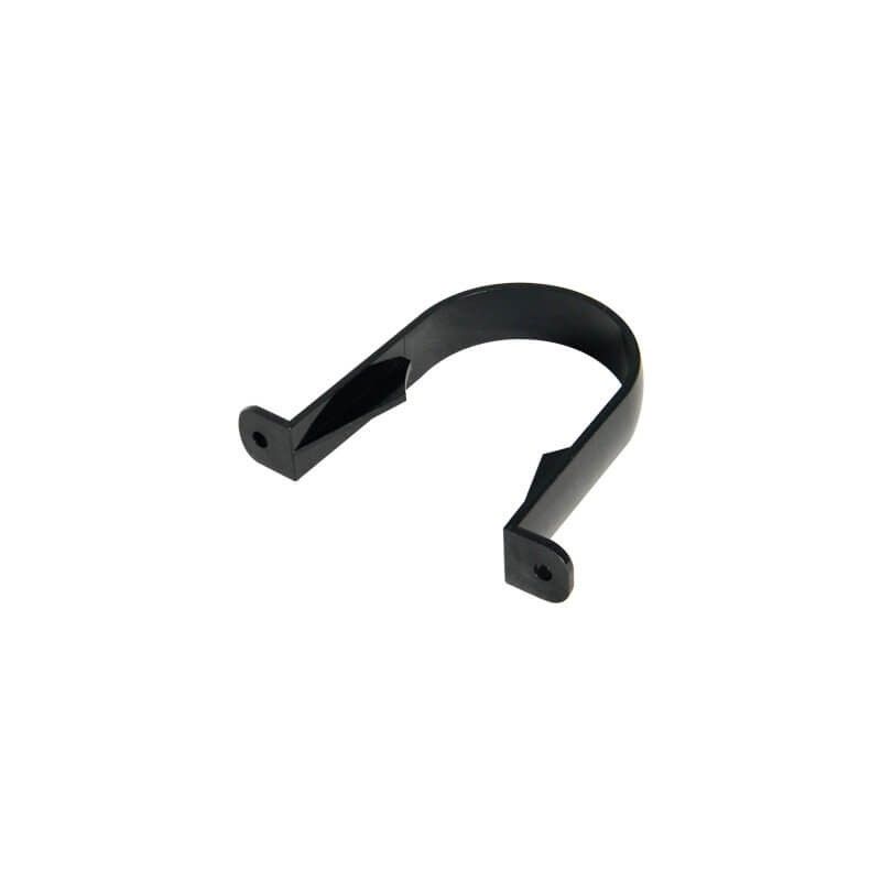 FloPlast Round Downpipe Clip - 68mm Black
