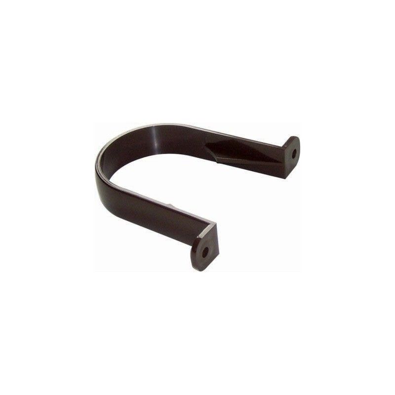 FloPlast Round Downpipe Clip - 68mm Brown