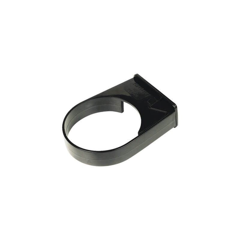 FloPlast Mini Gutter Downpipe Clip - 50mm Black - Pack of 2