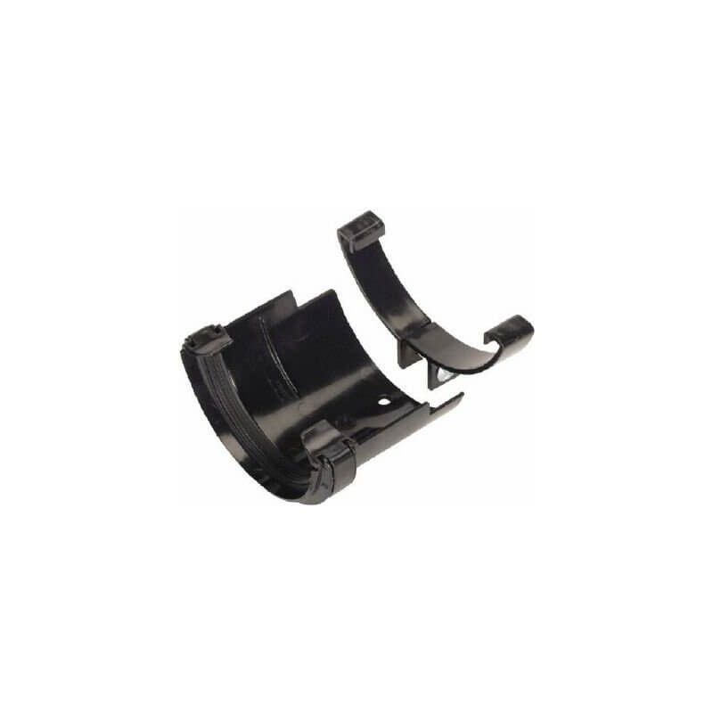 FloPlast PVC Half Round to Cast Iron Half Round Gutter Adaptor - Brown