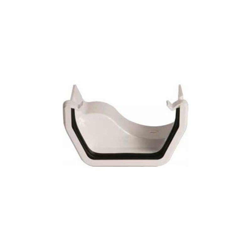 FloPlast PVC Square to Cast Iron Ogee Left Hand Guter Adaptor - White