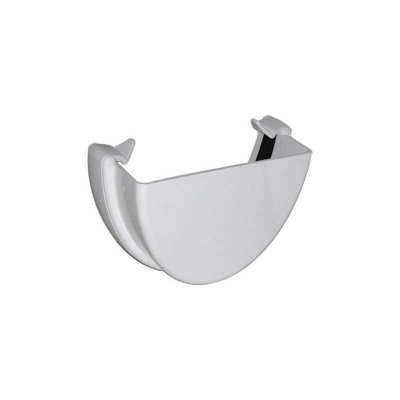 FloPlast Deepflow/ Hi-Cap Gutter External Stopend - 115mm x 75mm White