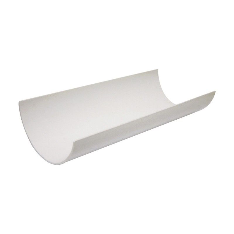 FloPlast Half Round Gutter - 112mm x 2mtr White