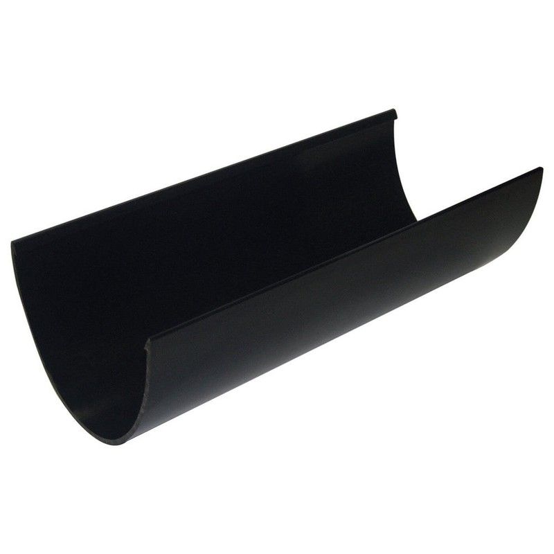 FloPlast Deepflow/ Hi-Cap Gutter - 115mm x 75mm x 4mtr Black - Pack of 2