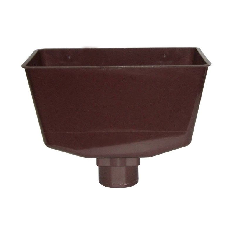 FloPlast Downpipe Universal Round/ Square Hopper - Brown