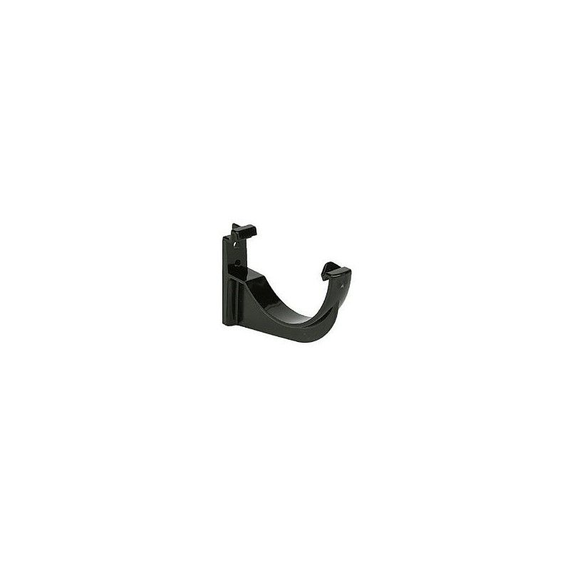 FloPlast Mini Gutter Fascia Bracket - 76mm Black - Pack of 2