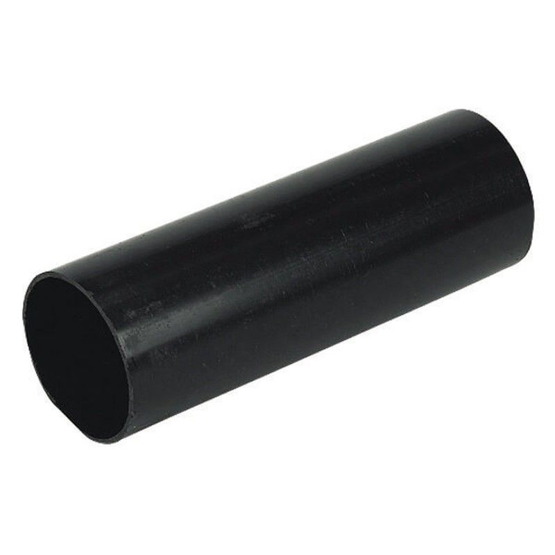 FloPlast Round Downpipe - 68mm x 5.5mtr Black
