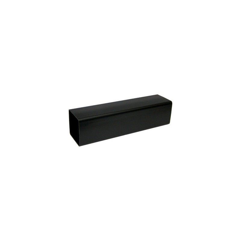 FloPlast Square Downpipe - 65mm x 4mtr Black