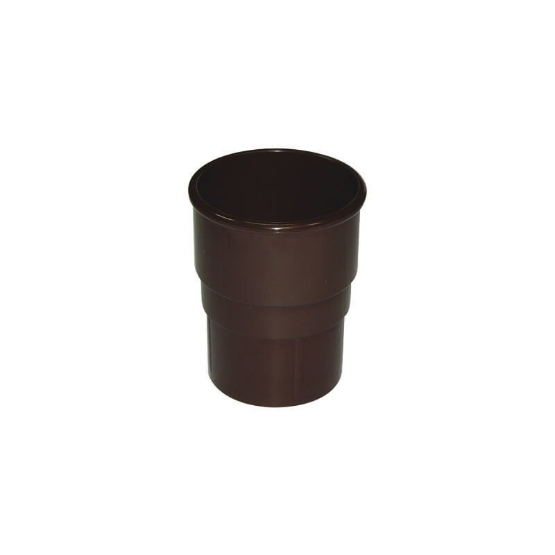 FloPlast Round Downpipe Socket - 68mm Brown