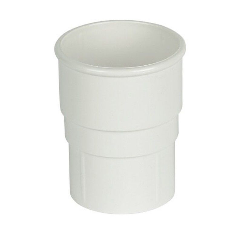 FloPlast Round Downpipe Socket - 68mm White