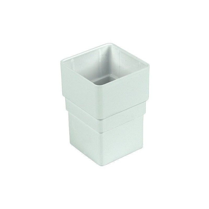 FloPlast Square Downpipe Socket - 65mm White