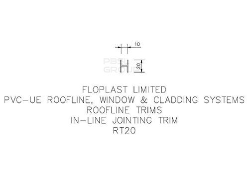 Rosewood Soffit Joint Trim - 5mtr