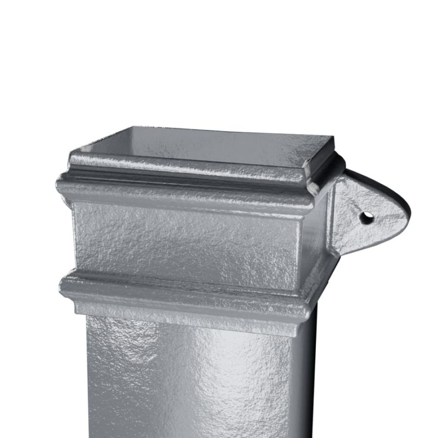 Cast Iron Rectangular Eared Downpipe - 100mm x 75mm x 914mm Primed