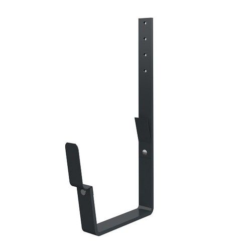 Lindab Rectangular Steel Gutter 210mm Flex-Fit Rafter Bracket - 140mm Anthracite Grey
