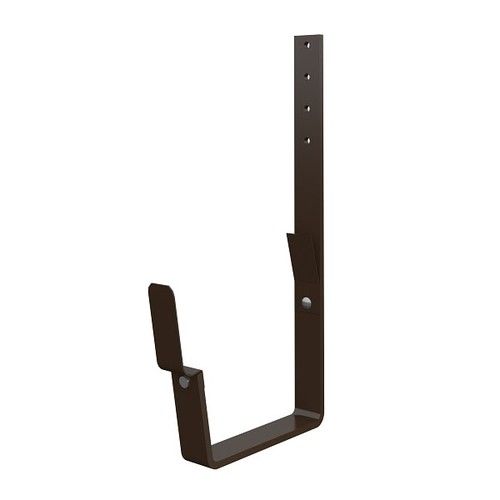 Lindab Rectangular Steel Gutter 210mm Flex-Fit Rafter Bracket - 140mm Brown