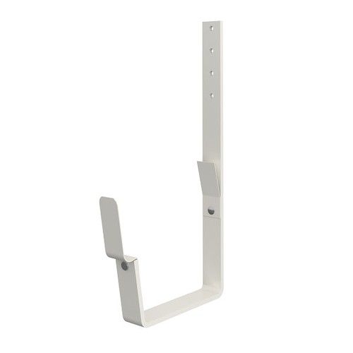 Lindab Rectangular Steel Gutter 210mm Flex-Fit Rafter Bracket - 140mm Antique White