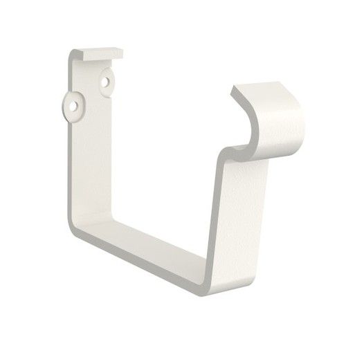 Lindab Rectangular Steel Gutter Fascia Bracket - 140mm Antique White