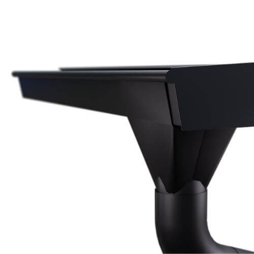 Lindab Rectangular Steel Gutter Union - 140mm Black