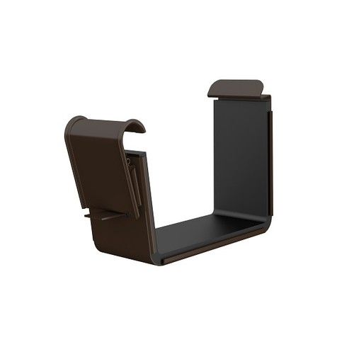 Lindab Rectangular Steel Gutter Union - 140mm Brown