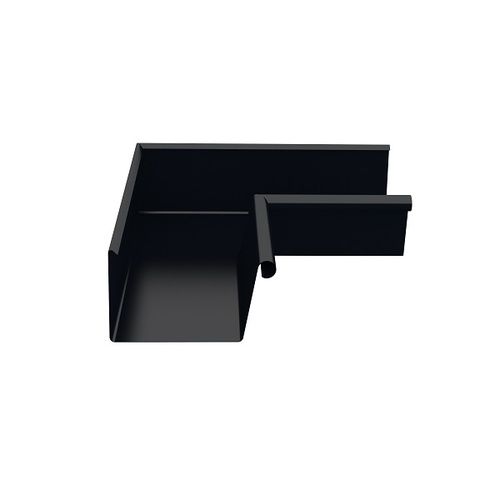 Lindab Rectangular Steel Gutter Internal Angle 90 - 140mm Black