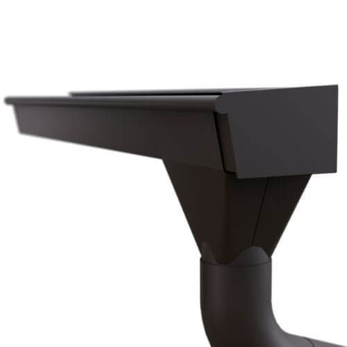 Lindab Rectangular Steel Gutter Internal Angle 90 - 140mm Coffee Brown