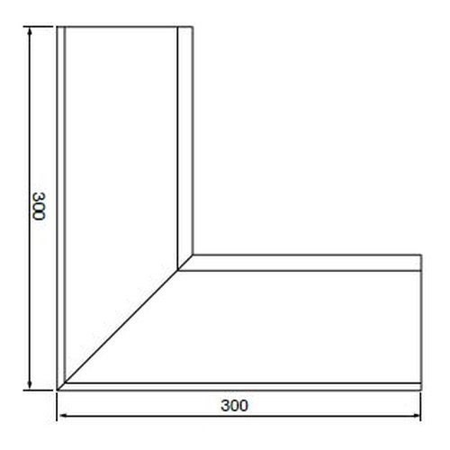 Lindab Rectangular Steel Gutter Internal Angle 90 - 140mm Coffee Brown