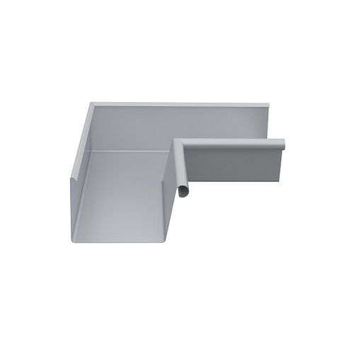Lindab Magestic Rectangular Steel Gutter Internal Angle 90 - 140mm Galvanised