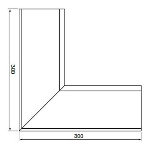Lindab Magestic Rectangular Steel Gutter Internal Angle 90 - 140mm Galvanised