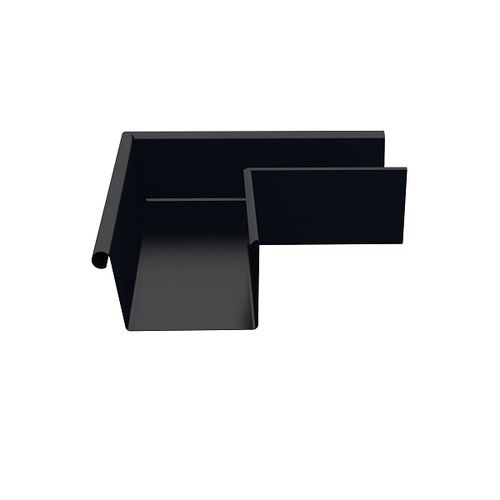 Lindab Rectangular Steel Gutter External Angle 90 - 140mm Black