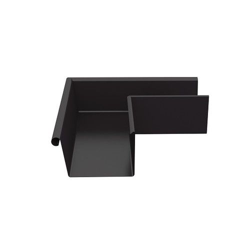 Lindab Rectangular Steel Gutter External Angle 90 - 140mm Coffee Brown