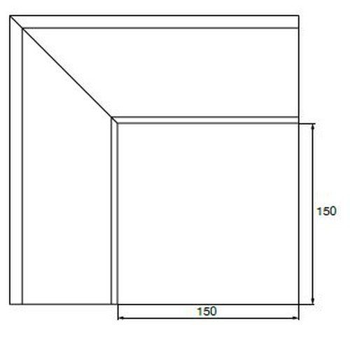Lindab Rectangular Steel Gutter External Angle 90 - 140mm Coffee Brown