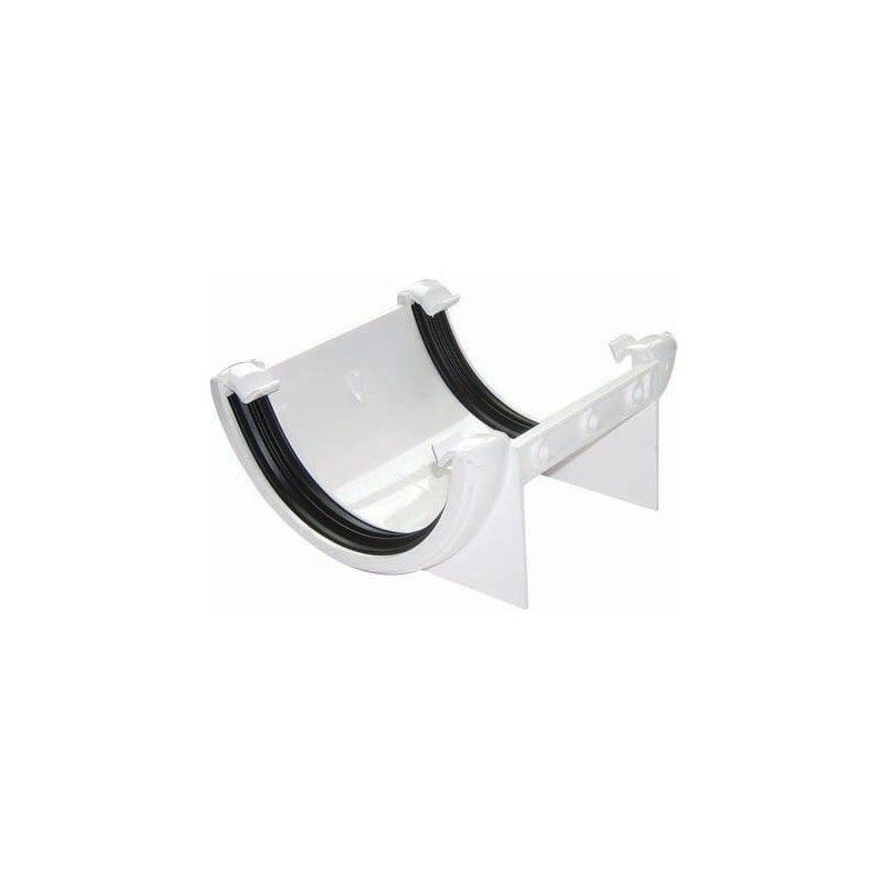FloPlast Half Round Gutter Union Bracket - 112mm White