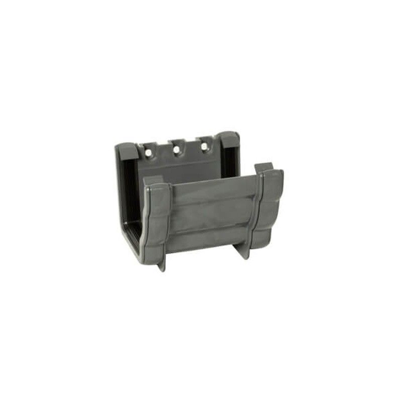 FloPlast Ogee Gutter Union Bracket - 110mm x 80mm Anthracite Grey