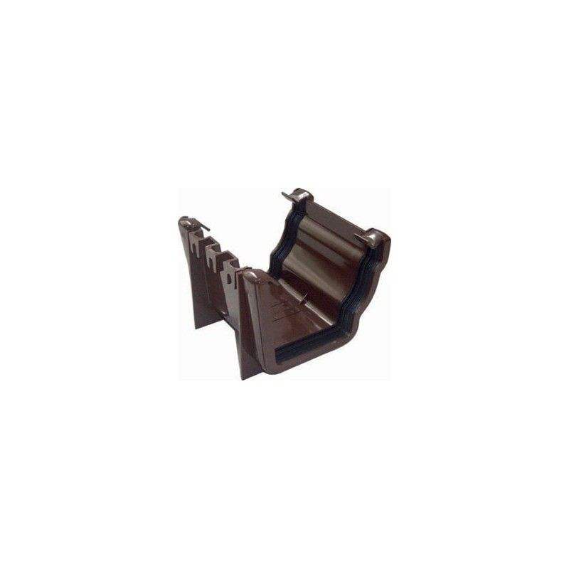 FloPlast Ogee Gutter Union Bracket - 110mm x 80mm Brown
