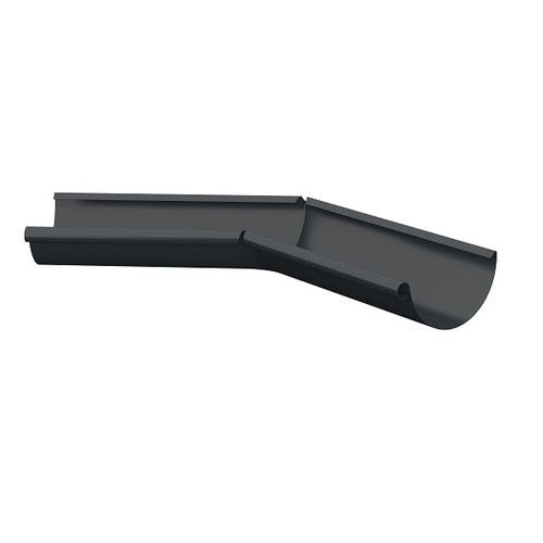 Lindab Steel Gutter Internal Angle 135 - 125mm Anthracite Grey