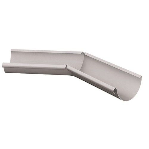Lindab Steel Gutter Internal Angle 135 - 125mm Silver Metallic