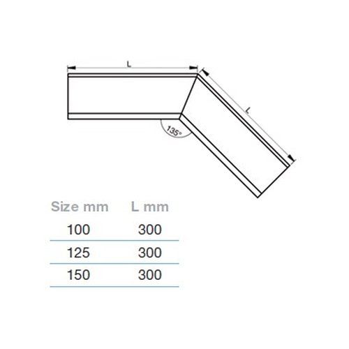 Lindab Steel Gutter Internal Angle 135 - 150mm Coffee Brown
