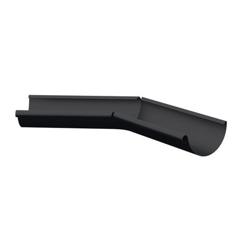 Lindab Steel Gutter Internal Angle 135 - 150mm Matte Black